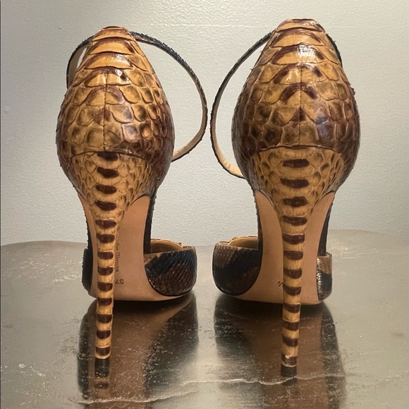 Alexandre Birman Python D’Orsay Ankle Strap Pump - Picture 8 of 10